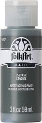 Plaid Folkart - Matte Premium Acrylfarbe - 59ml Ash / Asche Ash / Asche