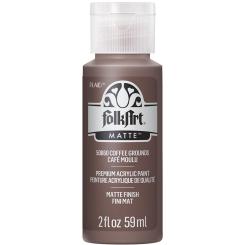 Plaid Folkart - Matte Premium Acrylfarbe - 59ml Coffee Grounds / Kaffeesatz Coffee Grounds / Kaffeesatz