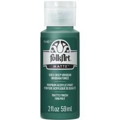 Plaid Folkart - Matte Premium Acrylfarbe - 59ml Deep Viridian Deep Viridian