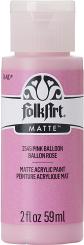 Plaid Folkart - Matte Premium Acrylfarbe - 59ml Pink Balloon / Rosa Ballon Pink Balloon / Rosa Ballon