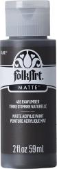Plaid Folkart - Matte Premium Acrylfarbe - 59ml Raw Umber / Umbra Raw Umber / Umbra