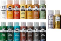 Plaid Folkart - Matte Premium Acrylfarbe - 59ml - Scenic Adventure -16 Farben 