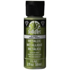 Plaid Folkart - Metallic Premium Acrylfarbe - 59ml Peridot Peridot