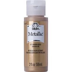 Plaid Folkart - Metallic Premium Acrylfarbe - 59ml Sahara Gold Sahara Gold