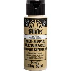 Plaid Folkart - Multi-Surface Satin Acrylfarbe - 59ml camel / Kamel camel / Kamel