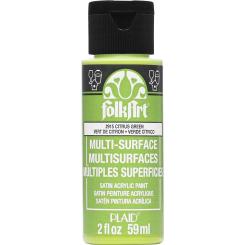 Plaid Folkart - Multi-Surface Satin Acrylfarbe - 59ml citrus green / Zitrusgrün citrus green / Zitrusgrün