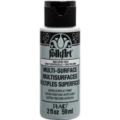 Plaid Folkart - Multi-Surface Satin Acrylfarbe - 59ml dove gray / Tauben Grau dove gray / Tauben Grau