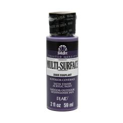 Plaid Folkart - Multi-Surface Satin Acrylfarbe - 59ml eggplant / Aubergine eggplant / Aubergine
