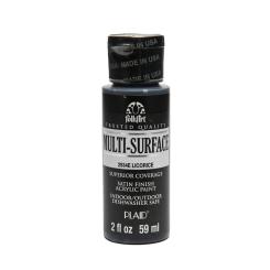 Plaid Folkart - Multi-Surface Satin Acrylfarbe - 59ml licorice / Lakritze licorice / Lakritze