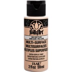 Plaid Folkart - Multi-Surface Satin Acrylfarbe - 59ml light flesh / Hell Fleischfarben light flesh / Hell Fleischfarben