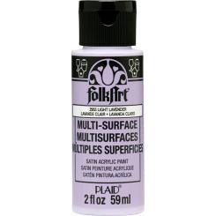 Plaid Folkart - Multi-Surface Satin Acrylfarbe - 59ml light lavender / Hell Lavendel light lavender / Hell Lavendel