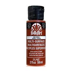 Plaid Folkart - Multi-Surface Satin Acrylfarbe - 59ml pueblo / Pueblo Braun pueblo / Pueblo Braun