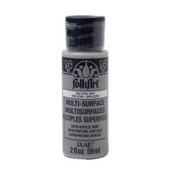 Plaid Folkart - Multi-Surface Satin Acrylfarbe - 59ml steel gray / Stahlgrau steel gray / Stahlgrau