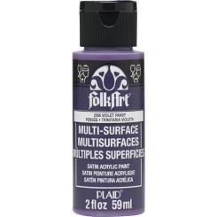 Plaid Folkart - Multi-Surface Satin Acrylfarbe - 59ml violet pansy / Violett violet pansy / Violett