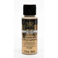 Plaid Folkart - Multi-Surface Spezial Acrylfarbe - 59ml Glitter Iris Gold Glitter Iris Gold