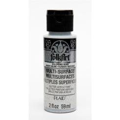 Plaid Folkart - Multi-Surface Spezial Acrylfarbe - 59ml Glitter Iris Silber Glitter Iris Silber
