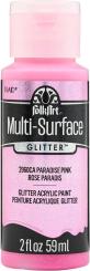 Plaid Folkart - Multi-Surface Spezial Acrylfarbe - 59ml Glitter Paradise Pink Glitter Paradise Pink
