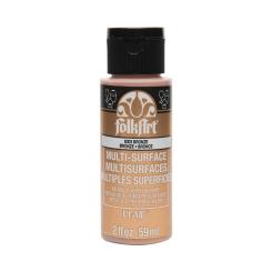 Plaid Folkart - Multi-Surface Spezial Acrylfarbe - 59ml Metallic Bronze Metallic Bronze