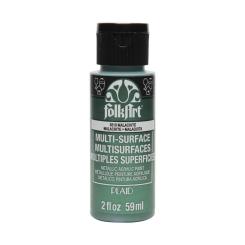 Plaid Folkart - Multi-Surface Spezial Acrylfarbe - 59ml Metallic Malachit Metallic Malachit