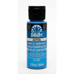 Plaid Folkart - Multi-Surface Spezial Acrylfarbe - 59ml Metallic Saphire Metallic Saphire