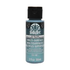 Plaid Folkart - Multi-Surface Spezial Acrylfarbe - 59ml Metallic Teal Topaz Metallic Teal Topaz