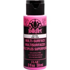 Plaid Folkart - Multi-Surface Spezial Acrylfarbe - 59ml Neon Glow Pink Neon Glow Pink