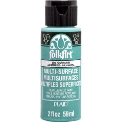Plaid Folkart - Multi-Surface Spezial Acrylfarbe - 59ml Pearl Aquamarine Pearl Aquamarine