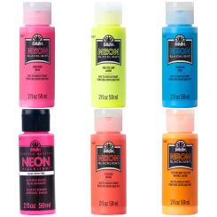 Plaid Folkart - Neon Blacklight Acrylfarbe - 59ml 