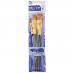 Plaid Folkart Premium Gold Taklon Pinsel Set 3tlg 