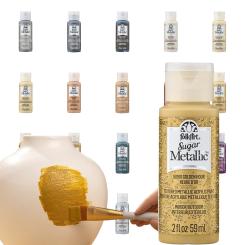 Plaid Folkart - Sugar Metallic Premium Acrylfarbe - 59ml 