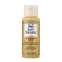 Plaid Folkart - Sugar Metallic Premium Acrylfarbe - 59ml Golden Hour Golden Hour