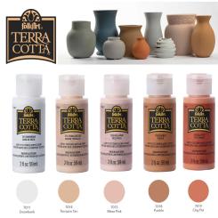 Plaid Folkart - Terra Cotta Effekt Acrylfarbe - 59ml 