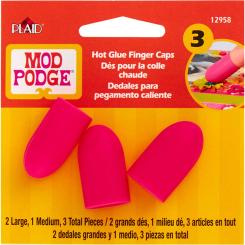 Plaid Mod Podge Silikon Fingerkappen 3er Set 