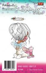 Polkadoodles Stempel Clear „Winnie Heavenly - Geschenk verpacken“, transparent, A7/ 74 x 105 mm, 2-teilig 