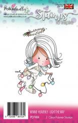 Polkadoodles Stempel Clear „Winnie Heavenly - Leuchte den Weg“, transparent, A7/ 74 x 105 mm, 2-teilig 