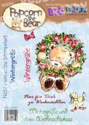 Popcorn the Bear Stempel - Wintergrüße 