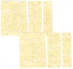 Prägeboard Cherubs 3 teilg. 