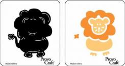 Provocraft Cuttlekids 2 Step Stanzeschablone 2er Set - Löwe 