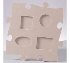Puzzle Bilderrahmen Quadraht Formen mdf 