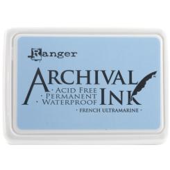 Ranger Archival Ink Stempelkissen - Feinkontur/Wasserfest french ultramarine french ultramarine