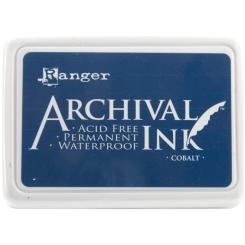 Ranger Archival Ink Stempelkissen - Feinkontur/Wasserfest Cobalt Cobalt