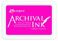 Ranger Archival Ink Stempelkissen - Feinkontur/Wasserfest Vibrant Fuchsia Vibrant Fuchsia