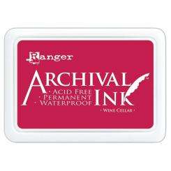 Ranger Archival Ink Stempelkissen - Feinkontur/Wasserfest Wine Cellar Wine Cellar