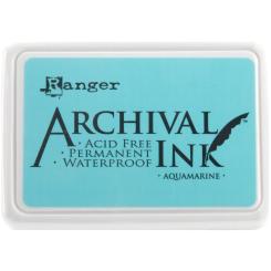 Ranger Archival Ink Stempelkissen - Feinkontur/Wasserfest aquamarine aquamarine
