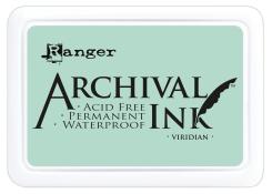 Ranger Archival Ink Stempelkissen - Feinkontur/Wasserfest viridian viridian