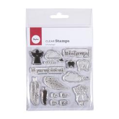 Rayher Clear Stempel - "Schutzengel", 102,5x97mm, 16 Motive 