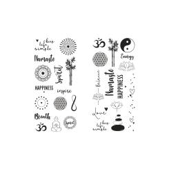 Rayher Wasser-Transferfolie, Balance - 2 Bögen 10x21cm 