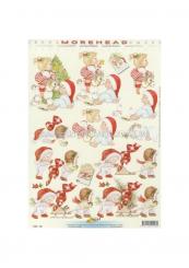 Reddycards 3D Bogen Moreheads am Weihnachtsbaum, mit Schlitten 