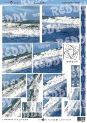 Reddycards 3D Pyramiden Bogen Brandung von Jackie Henshall 