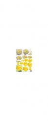 Reddycards 3D Schneidebogen Jackie Henshall, Rosen in gelb und weiss 